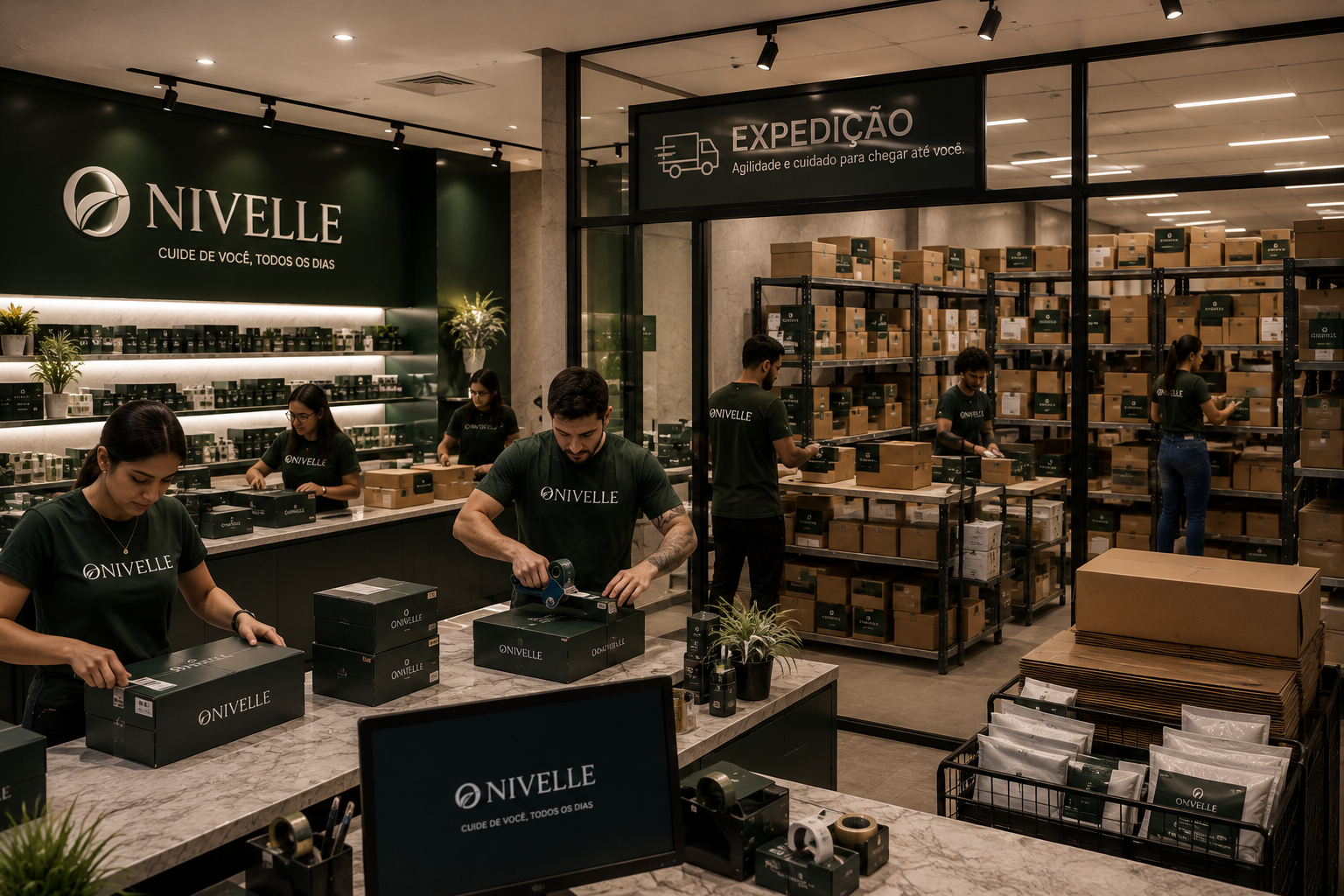 Expedição dos pedidos